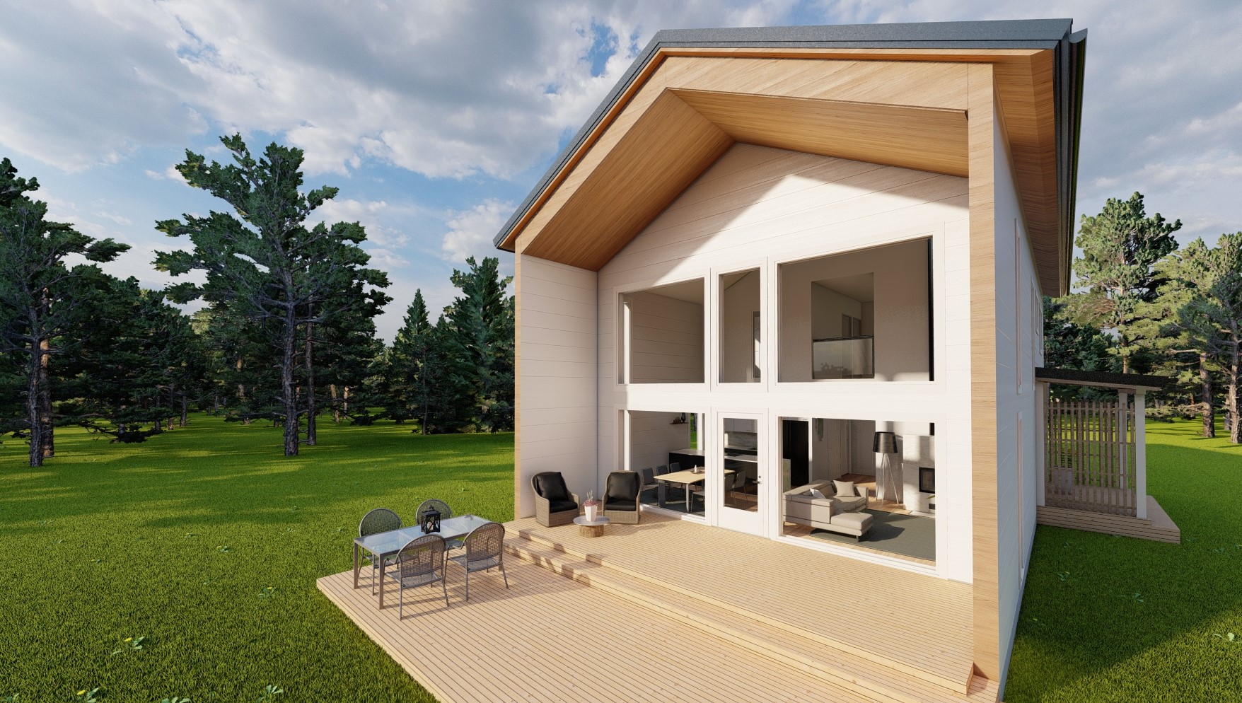 Hirsiset new collection dream log houses Haave terrace