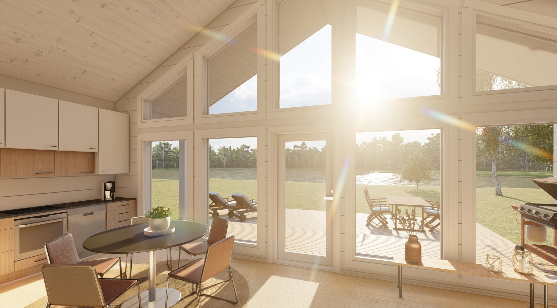 Hirsiset new collection bright log houses Valo windows